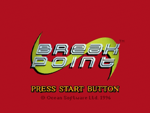 Break Point Tennis title screen for Sega Saturn